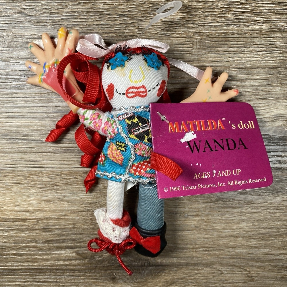 NWT Matildas Doll Wanda 4.75" Horsman 1996 18046 Movie Collectible Tags Vintage
